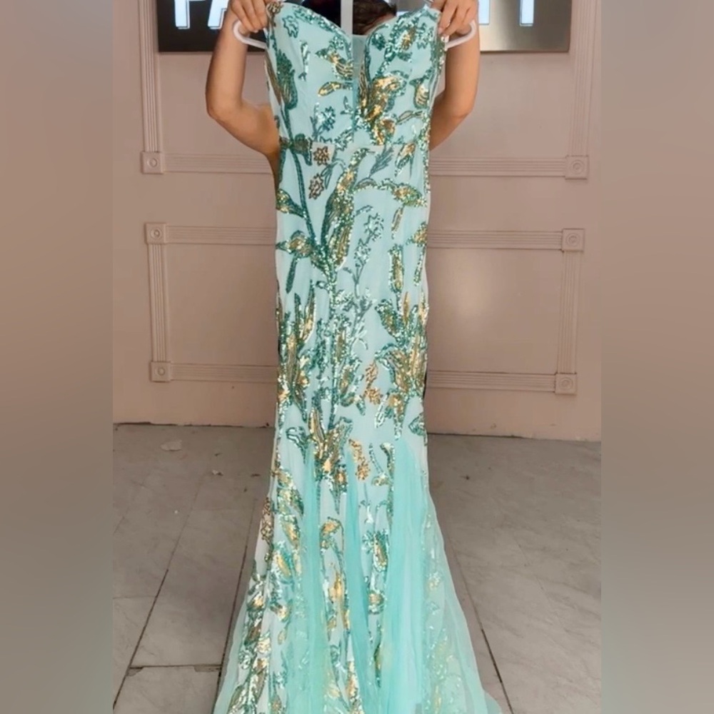 Elegant Sequin Evening Gown